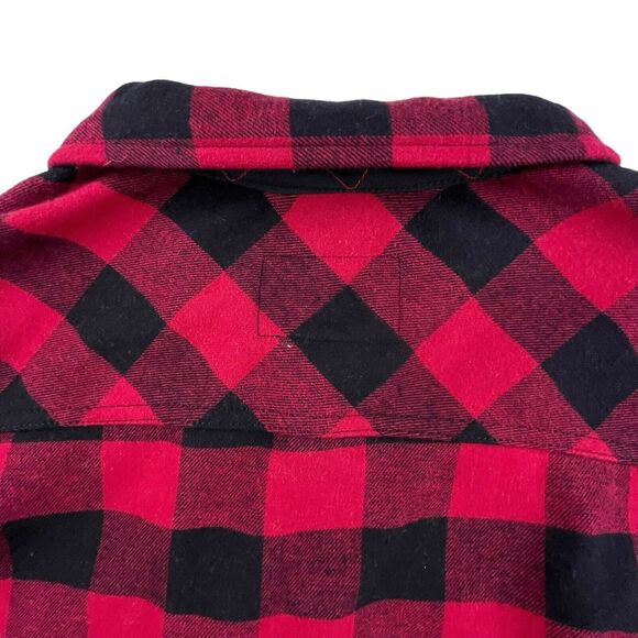 Orvis Pinnacle Shirt Jacket Women XXL Fleece Lined Flannel Shacket Buffalo Plaid - Picture 12 of 16